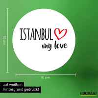 Aufkleber Istanbul my love 10cm Sticker