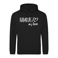 Unisex Hoodie Hamburg my love Größe S-3XL