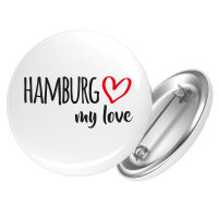 Button Hamburg my love Anstecker