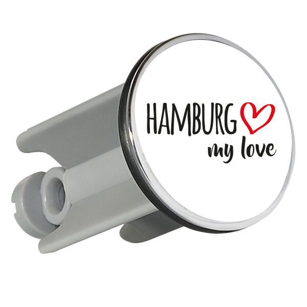 Waschbeckenstöpsel Hamburg my love 4cm Abflussstopfen
