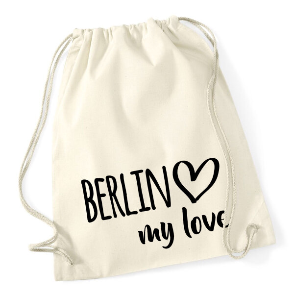 Turnbeutel Berlin my love 12 Liter