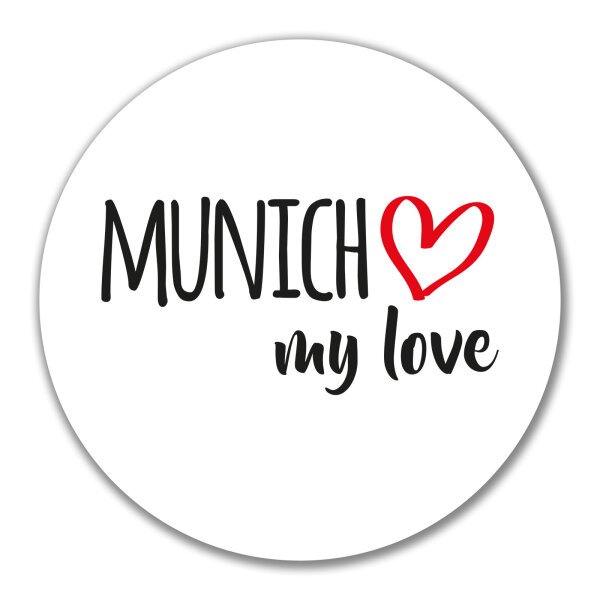 Aufkleber Munich my love 10cm Sticker