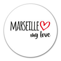 Aufkleber Marseille my love 10cm Sticker