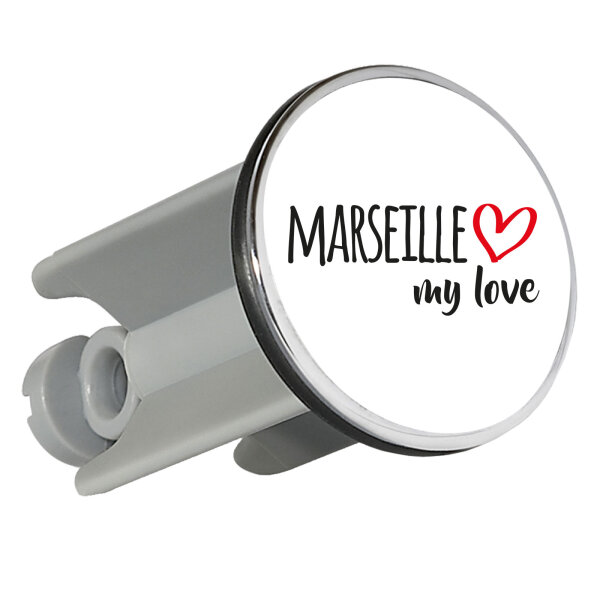 Waschbeckenstöpsel Marseille my love 4cm Abflussstopfen
