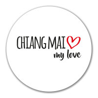 Aufkleber Chiang Mai my love 10cm Sticker
