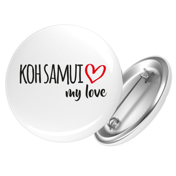 Button Koh Samui my love Anstecker