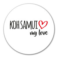 Aufkleber Koh Samui my love 10cm Sticker