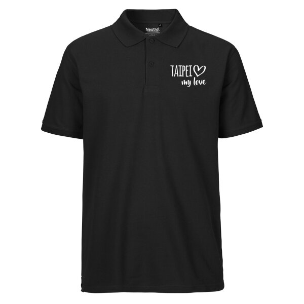Herren Polo Shirt Taipei my love Größe S-3XL