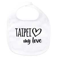 Baby Lätzchen Taipei my love Klettverschluss