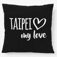 Kissen Taipei my love 40x40cm