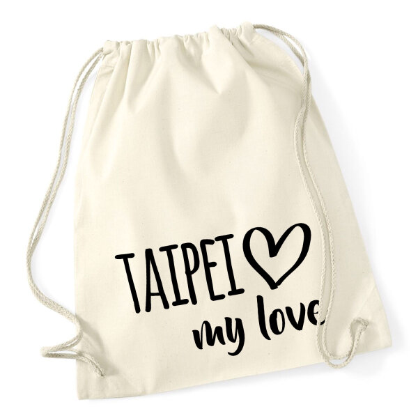 Turnbeutel Taipei my love 12 Liter