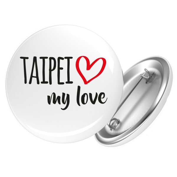 Button Taipei my love Anstecker