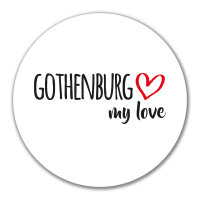 Aufkleber Gothenburg my love 10cm Sticker