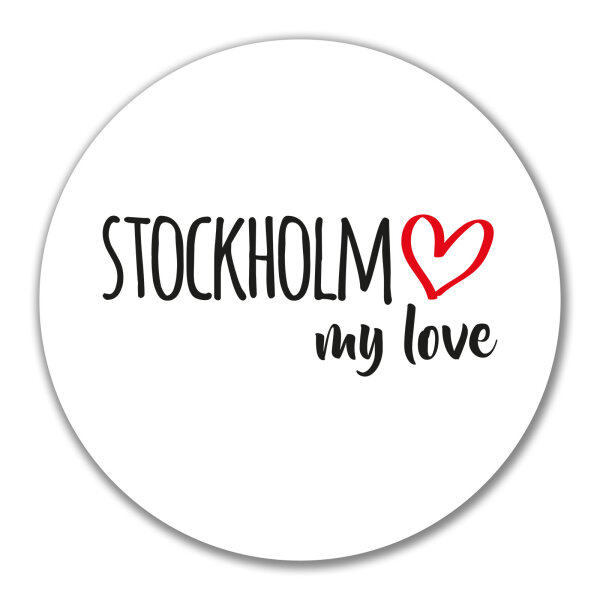 Aufkleber Stockholm my love 10cm Sticker