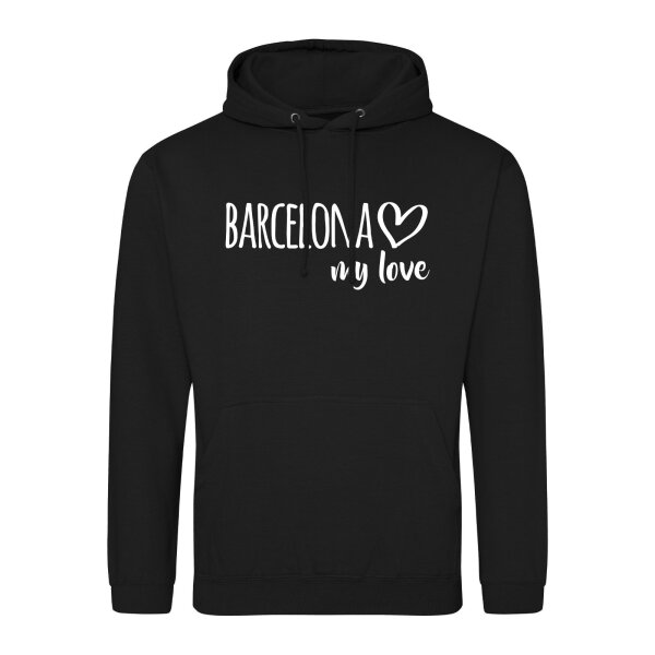 Unisex Hoodie Barcelona my love Größe S-3XL