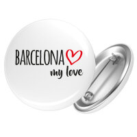 Button Barcelona my love Anstecker