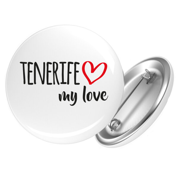 Button Tenerife my love Anstecker