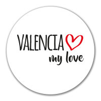 Aufkleber Valencia my love 10cm Sticker