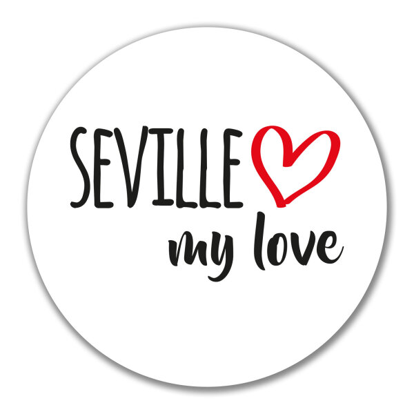 Aufkleber Seville my love 10cm Sticker