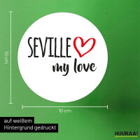 Aufkleber Seville my love 10cm Sticker