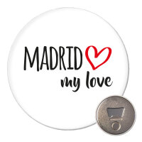 Magnet Madrid my love 59mm Kühlschrankmagnet...