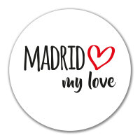 Aufkleber Madrid my love 10cm Sticker