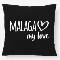 Kissen Malaga my love 40x40cm