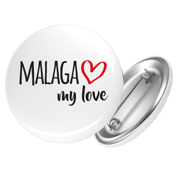 Button Malaga my love Anstecker