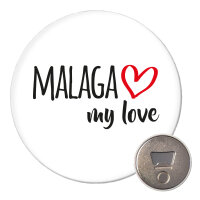 Magnet Malaga my love 59mm Kühlschrankmagnet...