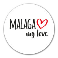 Aufkleber Malaga my love 10cm Sticker