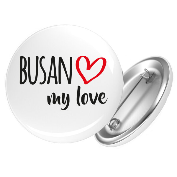 Button Busan my love Anstecker