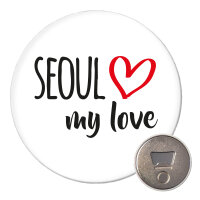 Magnet Seoul my love 59mm K&uuml;hlschrankmagnet