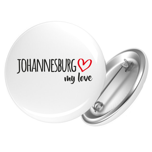 Button Johannesburg my love Anstecker