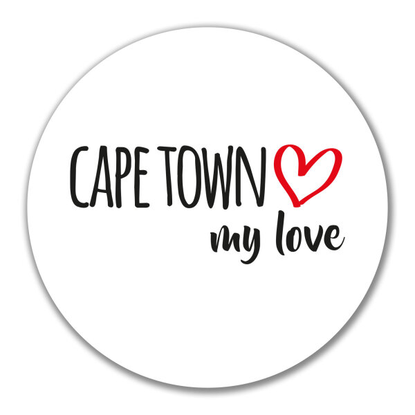Aufkleber Cape Town my love 10cm Sticker