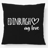 Kissen Edinburgh my love 40x40cm