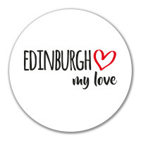 Aufkleber Edinburgh my love 10cm Sticker
