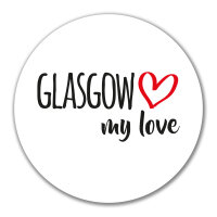 Aufkleber Glasgow my love 10cm Sticker