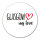 Aufkleber Glasgow my love 10cm Sticker