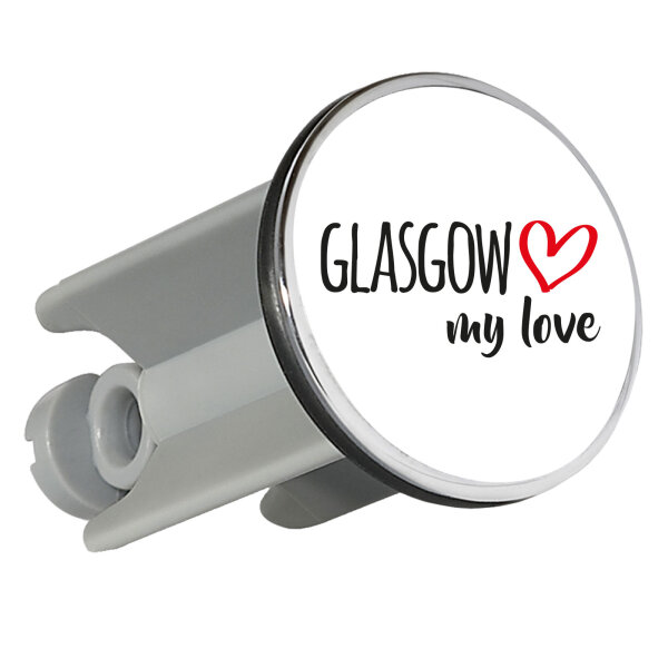 Waschbeckenstöpsel Glasgow my love 4cm Abflussstopfen