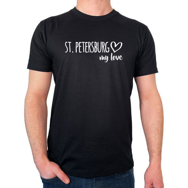 Herren T-Shirt St. Petersburg my love Größe S-3XL