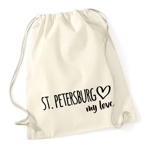 Turnbeutel St. Petersburg my love 12 Liter
