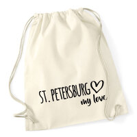 Turnbeutel St. Petersburg my love 12 Liter