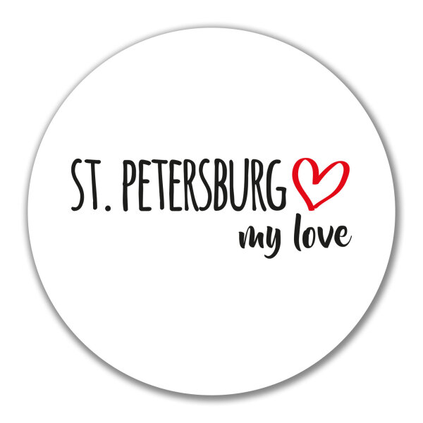 Aufkleber St. Petersburg my love 10cm Sticker