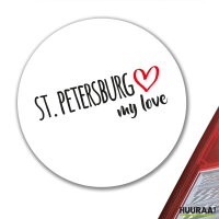 Aufkleber St. Petersburg my love 10cm Sticker