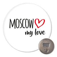 Magnet Moscow my love 59mm Kühlschrankmagnet...