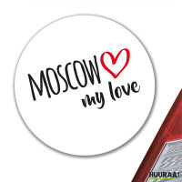 Aufkleber Moscow my love 10cm Sticker
