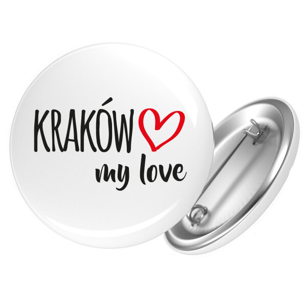 Button Kraków my love Anstecker