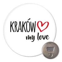 Magnet Kraków my love 59mm Kühlschrankmagnet Flaschenöffner