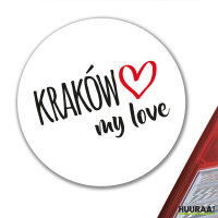 Aufkleber Kraków my love 10cm Sticker