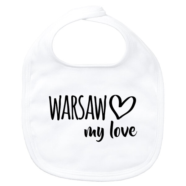 Baby Lätzchen Warsaw my love